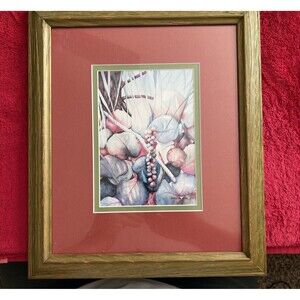Schroeder, Doris Signed print, matted and framed